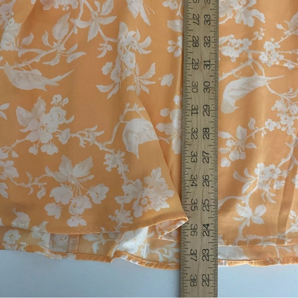 NWT Abercrombie & Fitch Orange Floral Skirt Set - Picture 5 of 7
